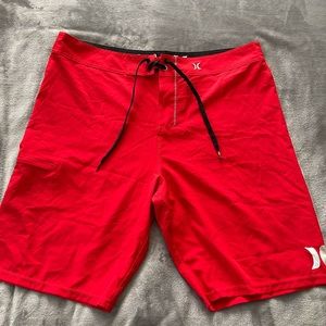 Red Hurley Board Shorts